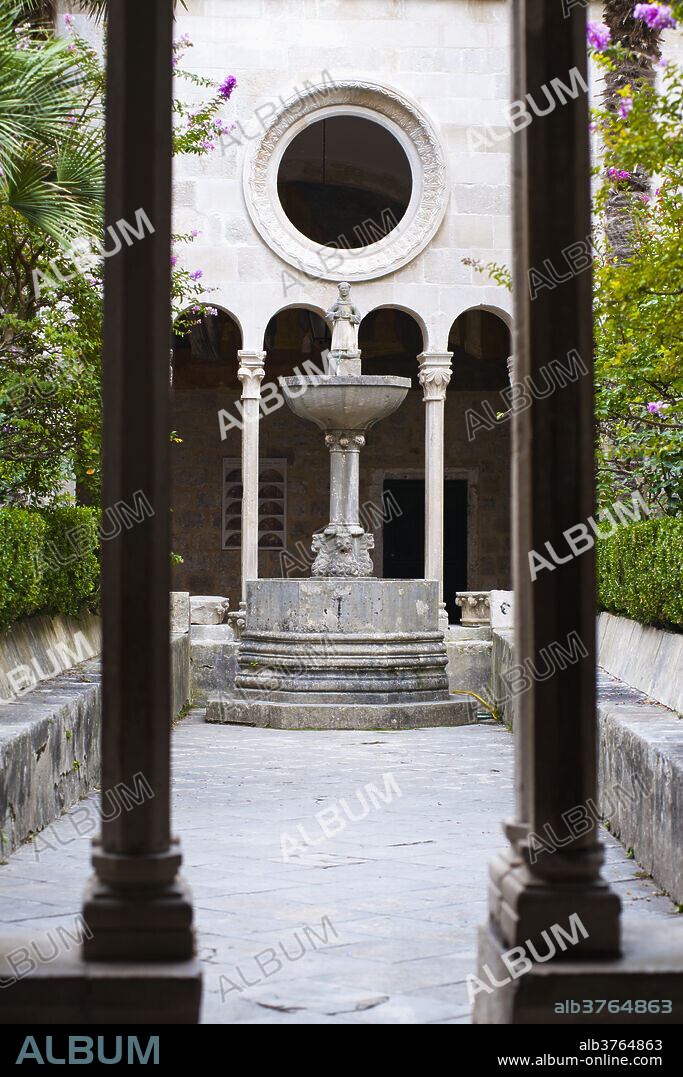 Inside Franciscan Monastery-Museum, Stradun, Dubrovnik Old Town, UNESCO World Heritage Site, Dubrovnik, Croatia, Europe.