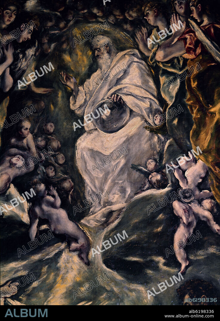 EL GRECO. BAUTISMO DE CRISTO-DET.