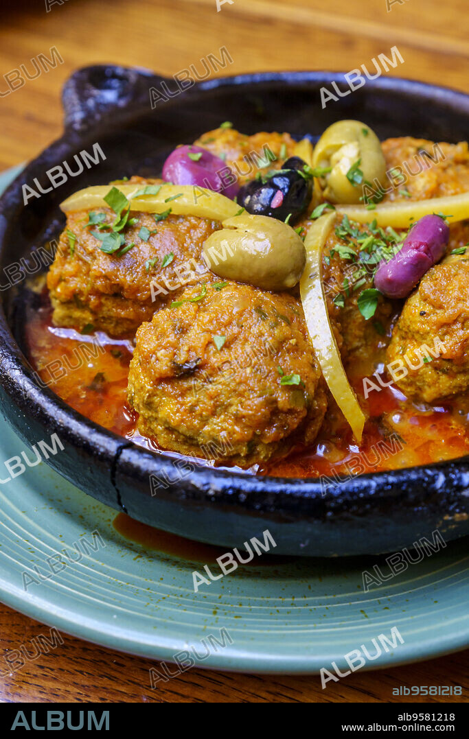 sardine kefta tajine, Fez, morocco, africa.