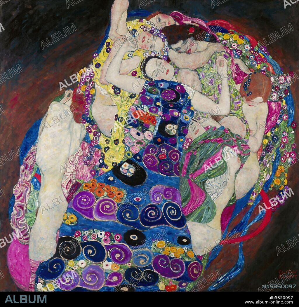GUSTAV KLIMT. The Virgin - Die Jungfrau. Oil on canvas (1913) 190 x 200 cm.