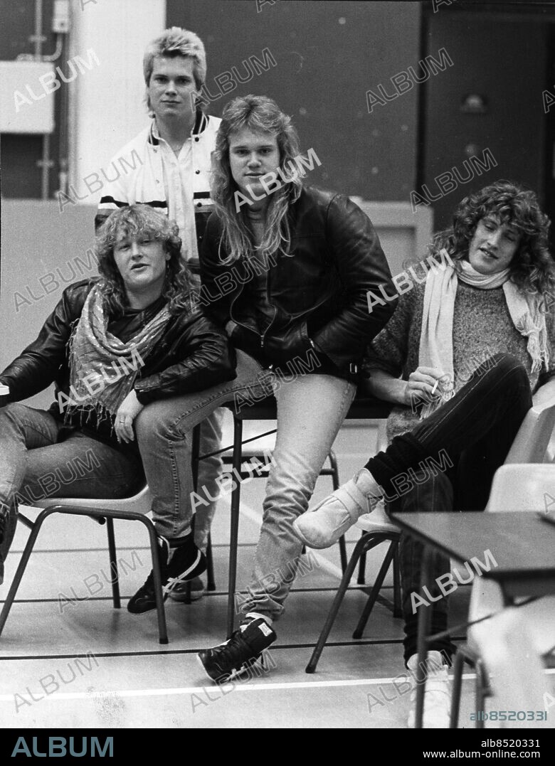 ARKIV - 1984 Gruppen Jerusalem: frv Ulf Christiansson, Dan Tibell. Mikael Ulfsgärd och Peter Carlsohn . Foto: Olle Karud Kod: 30 . COPYRIGHT SCANPIX SWEDEN.