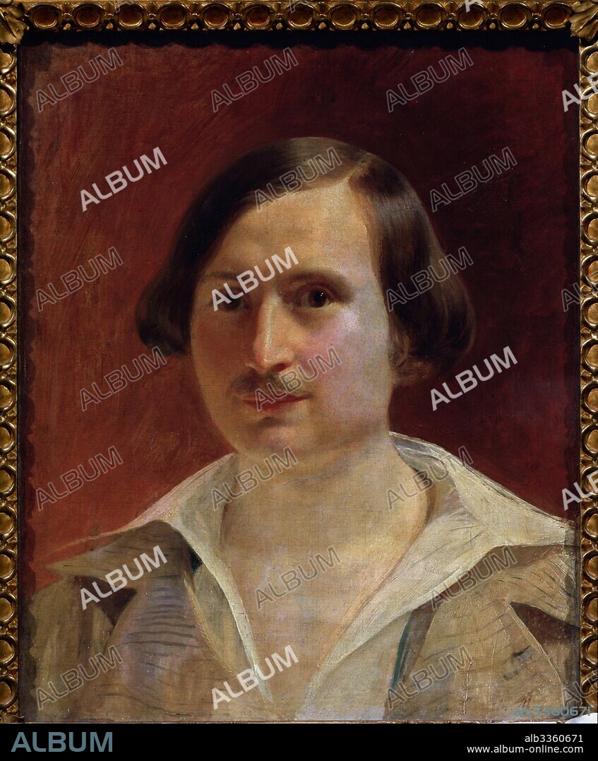 FYODOR ANTONOVICH MOLLER. Portrait of the author Nikolai Gogol (1809-1852).