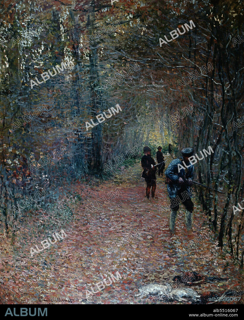 CLAUDE MONET. MONET , CLAUDE. PINTOR FRANCES . 1840 - 1926. " CAZADORES ".