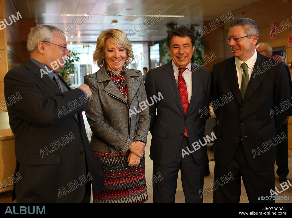 madrid,16-10-2013,-alberto ruiz gallardon, ignacio gonzalez, esperanza aguirre y joaquin leguina en la asamblea de madrid..-foto ernesto agudo.archdc.