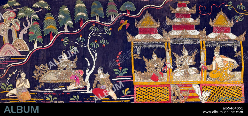 Yama Zatdaw, unofficially Myanmar's national epic, is the Burmese version of the Ramayana. There are nine known pieces of the Yama Zatdaw in Myanmar. The Burmese name for the story itself is Yamayana, while zatdaw refers to the acted play or being part of jataka tales of Theravada Buddhism. The Yama Zatdaw was introduced by oral tradition during King Anawratha's reign(1014-1077 CE).