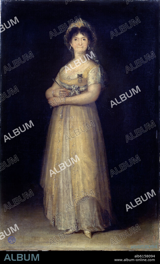 FRANCISCO GOYA Y LUCIENTES DE (1746-1828). RETRATO DE LA REINA MARIA LUISA - 1800 - O/L.