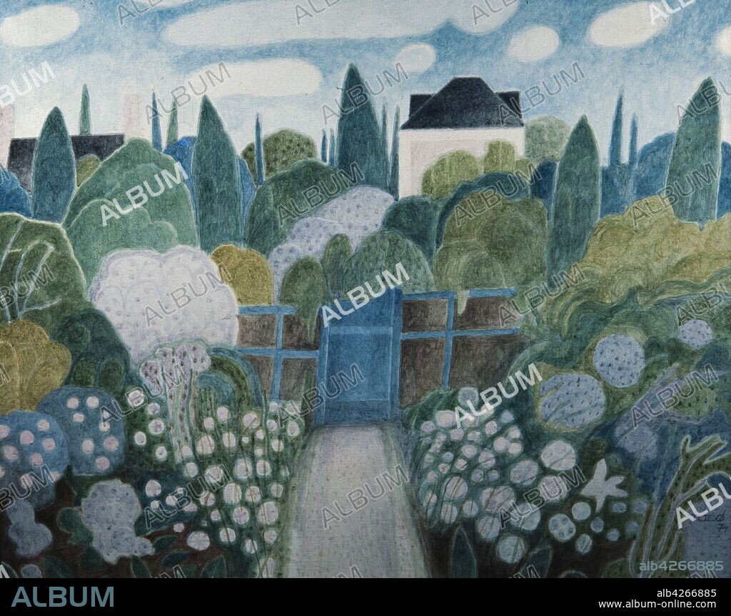 FRANCESC TODO. Francesc Todó i Garcia / 'El jardín del poeta', 1974.
