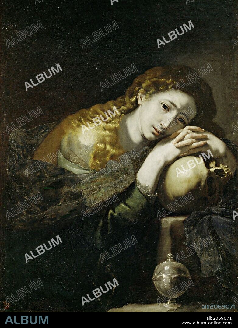 JOSÉ DE RIBERA. José de Ribera / 'Magdalena penitente', Hacia 1637, Escuela Española, Óleo sobre Lienzo, 97 cm x 66 cm, P01104.