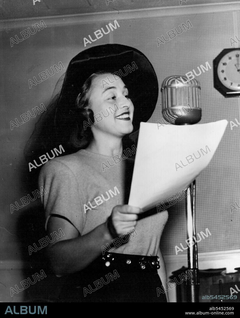 Thelma Scott is Christine Hagen. May 2, 1949.