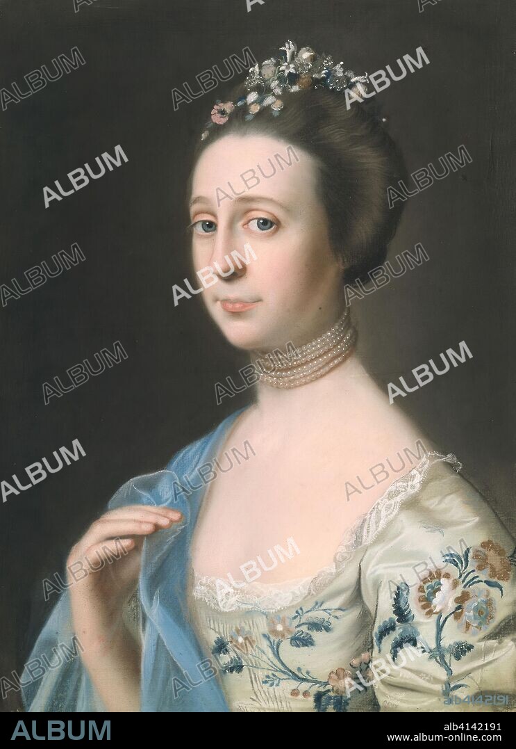 Mrs. Henry Hill (Anna Barrett). John Singleton Copley; American, 1738-1815. Date: 1760-1775. Dimensions: 58.4 × 43.2 cm (23 × 17 in.). Pastel on paper mounted on linen. Origin: United States.
