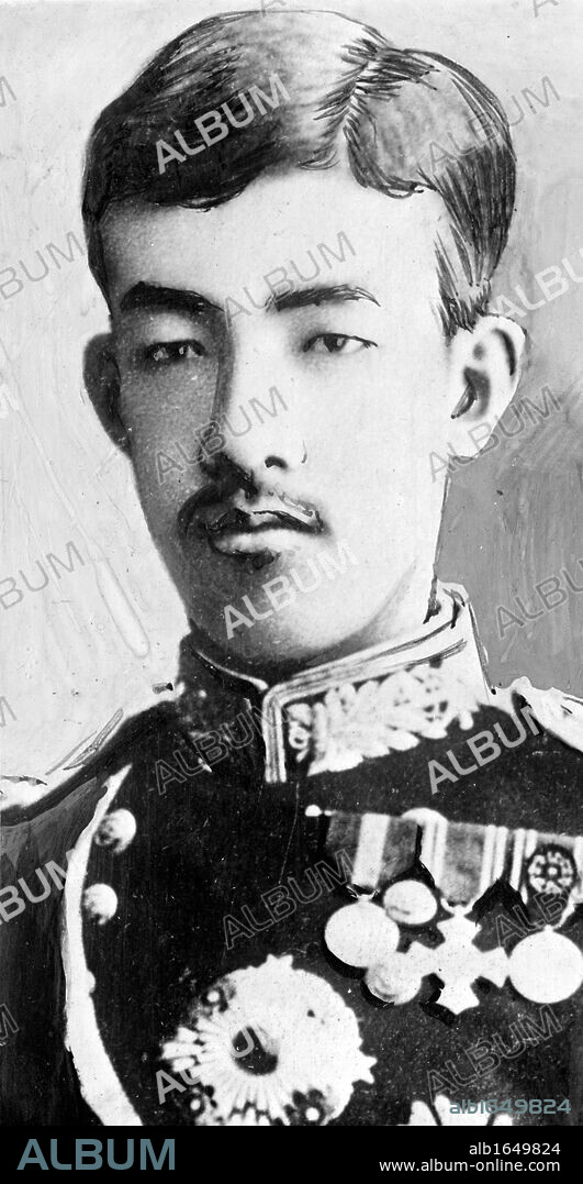 The Taish? Emperor Yoshihito (1879-1926) 123rd Emperor of Japan (1912-1926) as a young man. Head-and-shoulders portrait facing forward.