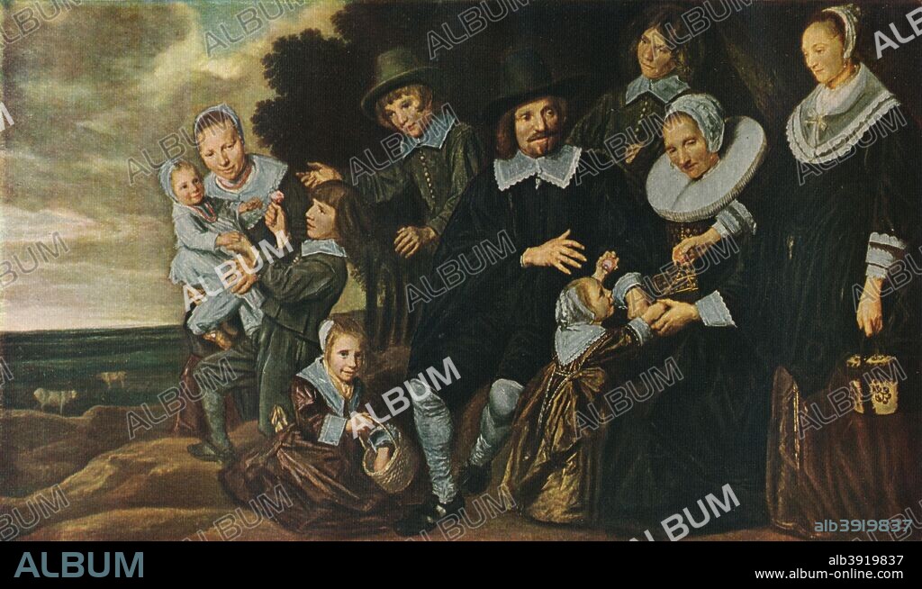 'A Family Group in a Landscape', 1647-50. Painting held in The National Gallery, London. From A History of Painting, Volume V by Haldane MacFall. [T. C. and E. C. Jack, London & Edinburgh, 1911].