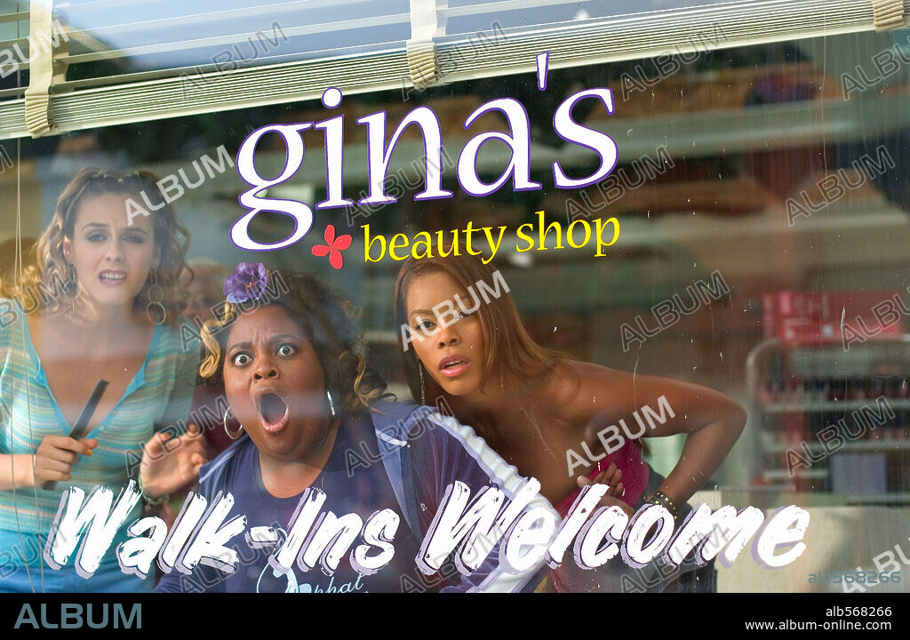 ALICIA SILVERSTONE, GOLDEN BROOKS and SHERRI SHEPHERD in BEAUTY SHOP, 2005, directed by BILLE WOODRUFF. Copyright METRO GOLDWYN MAYER / EMERSON, SAM.