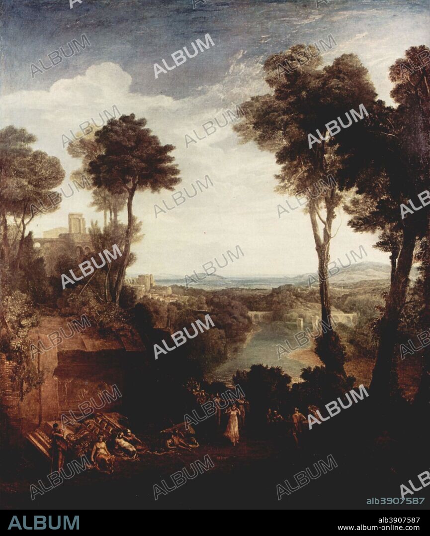 J. M. W. TURNER. Merkur und Herse. Date/Period: 1811. Painting. Oil on canvas. Height: 190.5 cm (75 in); Width: 160 cm (62.9 in).