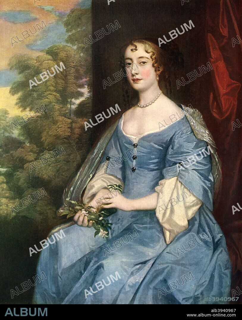 Barbara, Countless of Castlemaine, c1660s. Portrait of King Charles II's mistress Barbara Palmer, (nee Villiers), Duchess of Cleveland, Countess of Castlemaine (1640-1709), one of the ladies of the court. Illustration from Hutchinson's Story of the British Nation.