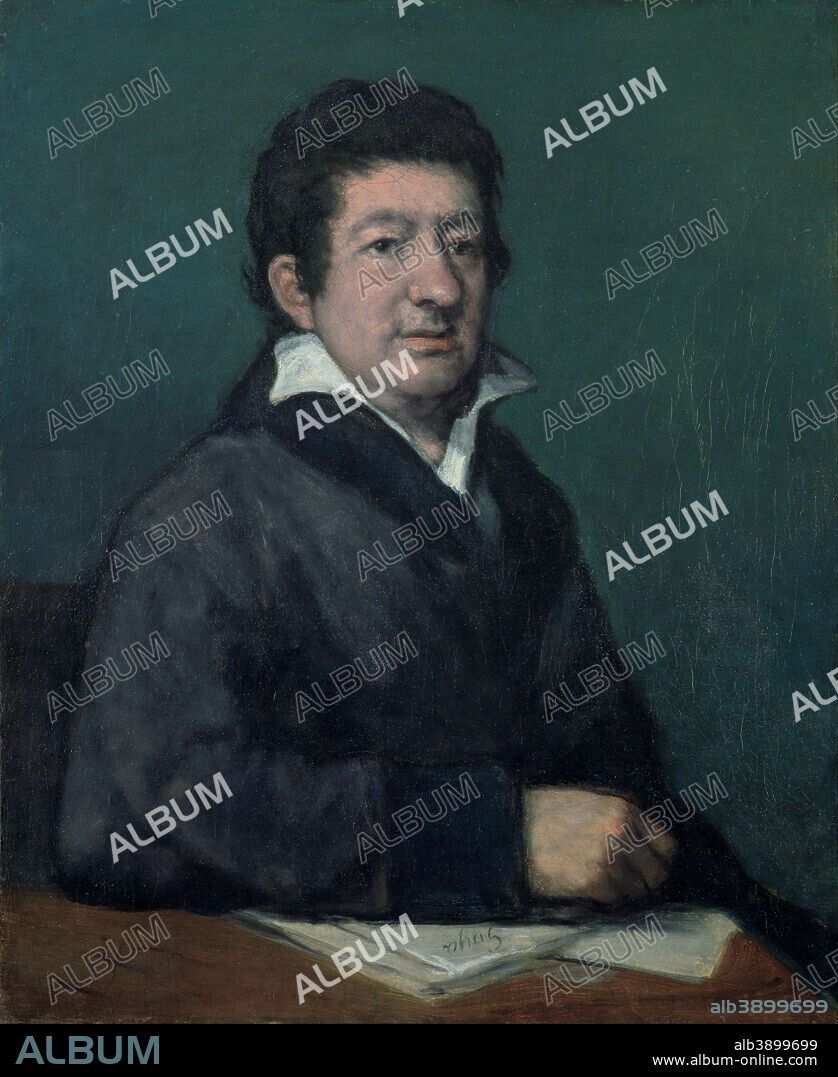 FRANCISCO DE GOYA. Retrato del poeta Moratín. Date/Period: 1824. Painting. Oil on canvas. Height: 60 cm (23.6 in); Width: 49.5 cm (19.4 in).