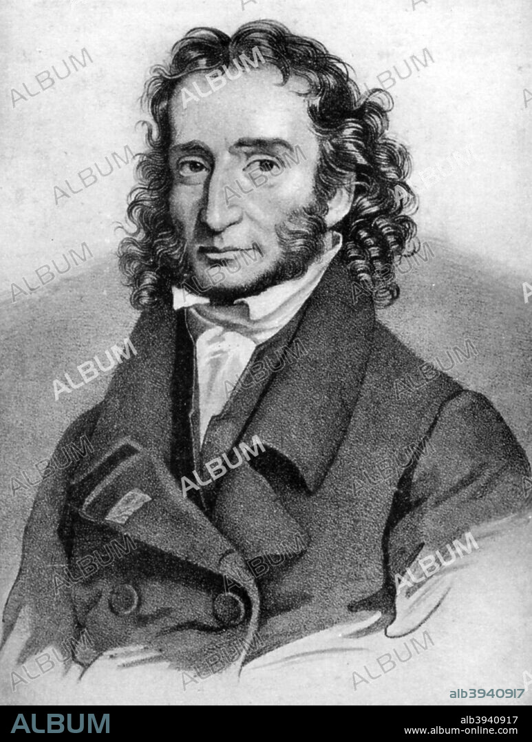 Niccolò Paganini, Italian violinist, 19th century. Paganini (1782-1840) was a violinist, violist, guitarist and composer. He is one of the most famous violin virtuosi, and is considered the greatest violinist who ever lived, with perfect intonation and innovative techniques.