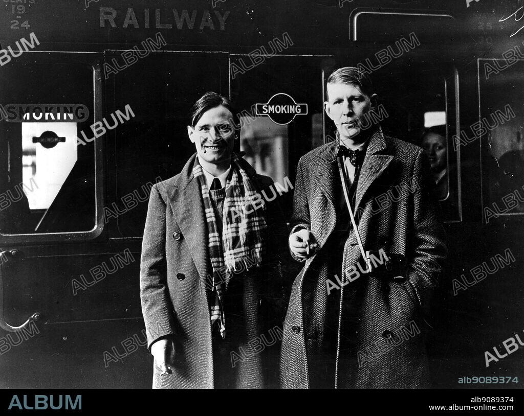 W H( Wystan Hugh) Auden (1907-1973) with Christopher Isherwood. W H Auden, The Life of a Poet, by Charles Osborne.