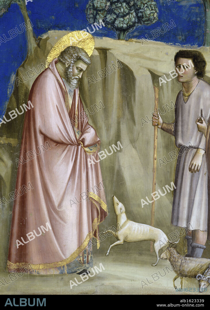Joachim among the Shepherds  (Detail)   Giotto di Bondone (c. 1266-1337/ Florentine)   Fresco   Arena Chapel, Cappella degli Scrovegni, Padua.