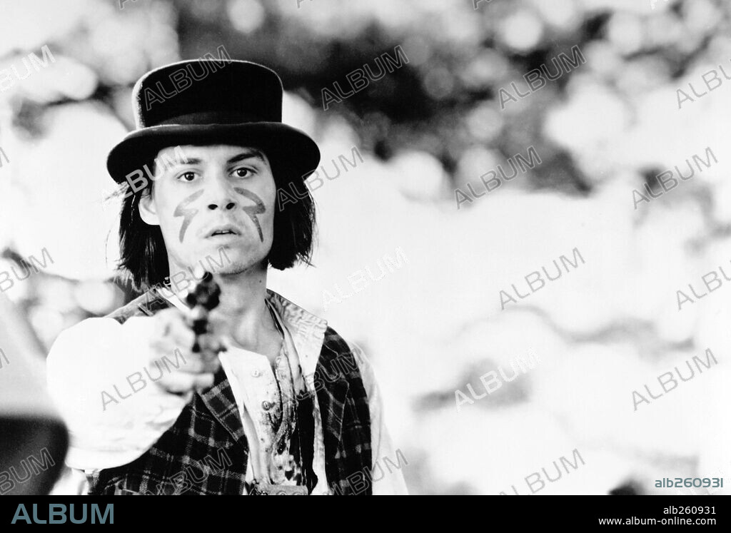 JOHNNY DEPP in DEAD MAN, 1995, directed by JIM JARMUSCH. Copyright PANDORA FILMPRODUKTION GMBH/JVC ENTERTAINMENT/ 12 GAUGE PROD.