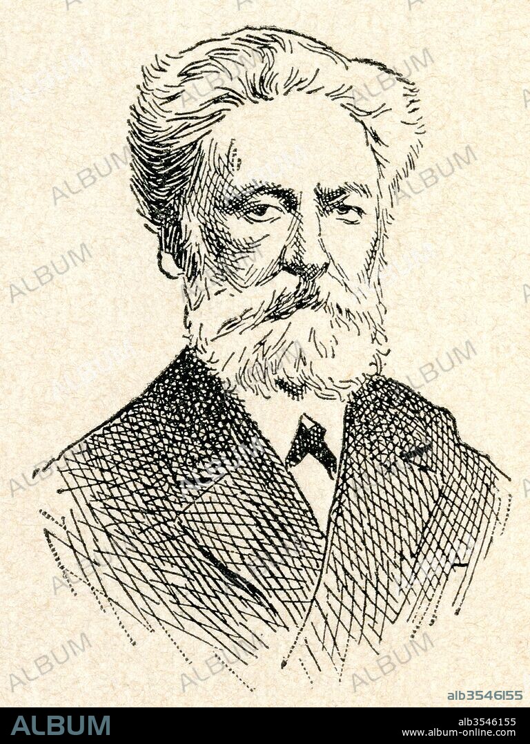Rudolf Christoph Eucken, 1846 – 1926. German philosopher, winner of the 1908 Nobel Prize for Literature. From Enciclopedia Ilustrada Segui, published c. 1900.