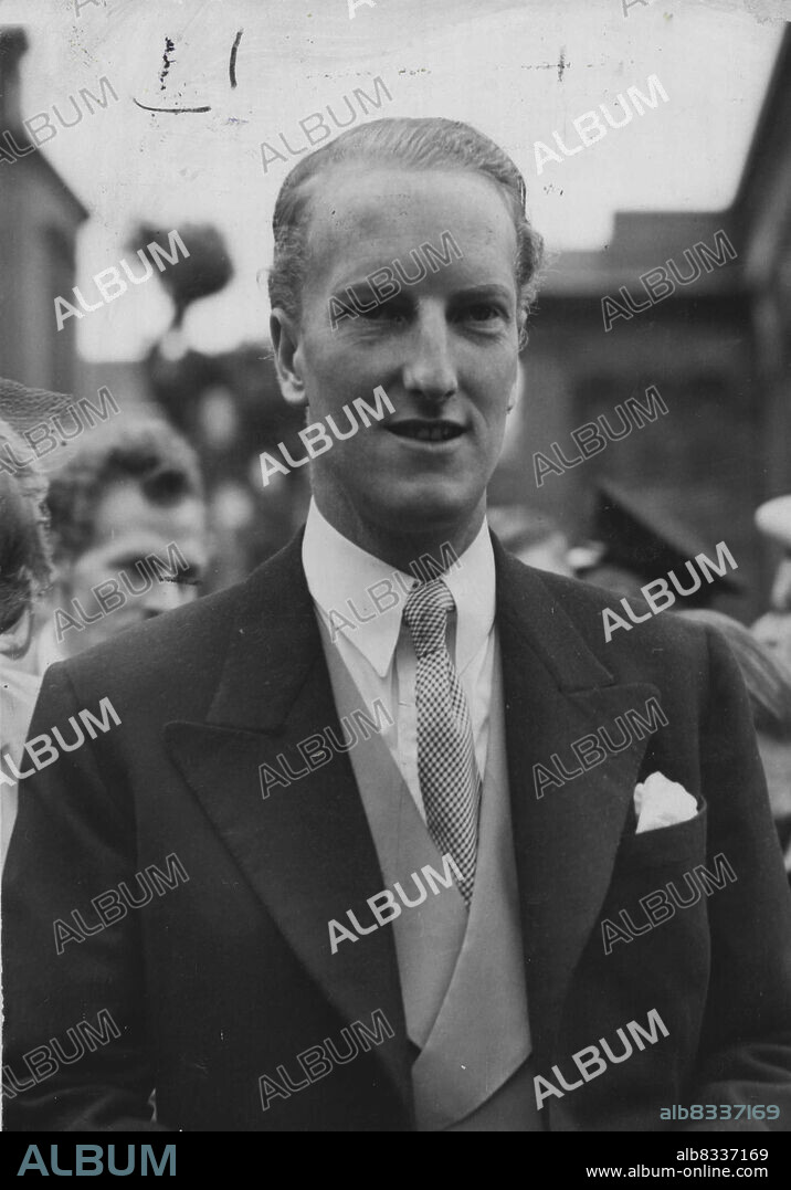 Photo Shows:- Lord Dalkeith, whose name has ***** romantically linked with Princess Margaret ***** Photographed when he attended the wedding ***** Peter's. The King and Queen, with Princess Margaret, were guests at the wedding of Lady Caroline Thynne, 21 - year - old daughter of the Marquess and Marchioness of Bath, and Mr.David Somerset, at St.Peter's, Eaton-Square, to-day. Mr.Somerset is hair-presumptive to the Duke of Beaufort. For the Ceremony the bride wore a white and silver brocade gown patterned with roses. July 05, 1950.