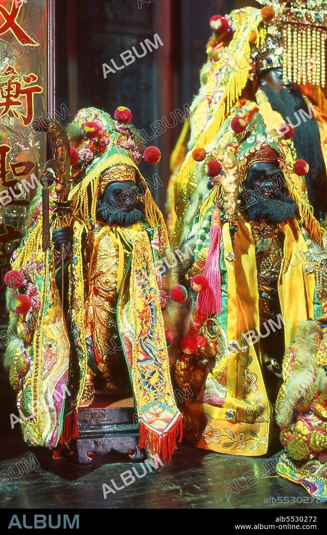 The Sacrificial Rites Martial Temple also known as the State Temple of the Martial God was originally built in 1665. The temple is dedicated to the god Guan Gong, the most widely worshipped deity in Taiwan. Tainan is the oldest city in Taiwan. The town was initially established by the Dutch East India Company as a ruling and trading base called Fort Zeelandia during the period of Dutch rule on Taiwan. After Dutch colonists were defeated by Koxinga in 1661, Tainan remained as the capital of the Tungning Kingdom until 1683 and afterwards the capital of Taiwan prefecture under the rule of the Qing Dynasty until 1887, when the new provincial capital was moved to Taipei.