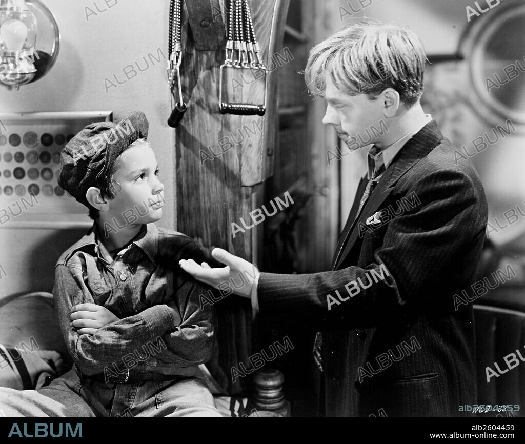 MICKEY ROONEY en LA CIUDAD DE LOS MUCHACHOS, 1941 (MEN OF BOYS TOWN), dirigida por NORMAN TAUROG. Copyright M.G.M.
