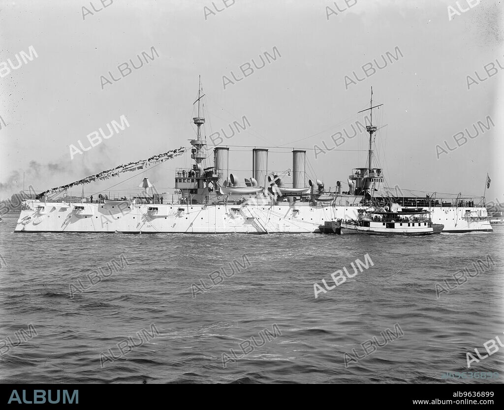 WILLIAM H. JACKSON. U.S.S. New York, between 1893 and 1901.