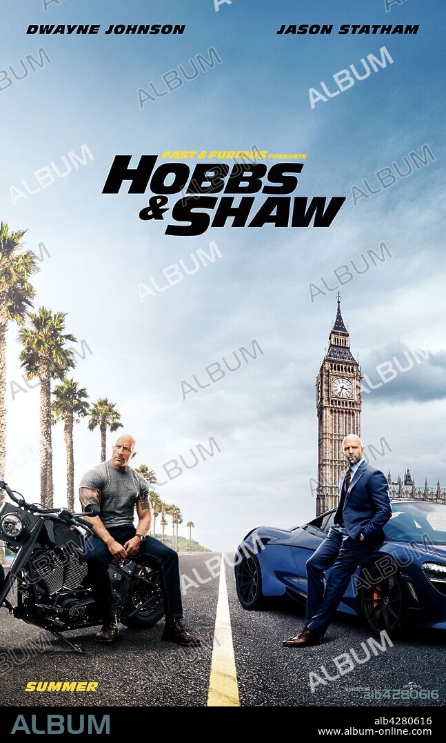 Poster of FAST & FURIOUS PRESENTS: HOBBS & SHAW, 2019, directed by DAVID LEITCH. Copyright UNIVERSAL PICTURES.