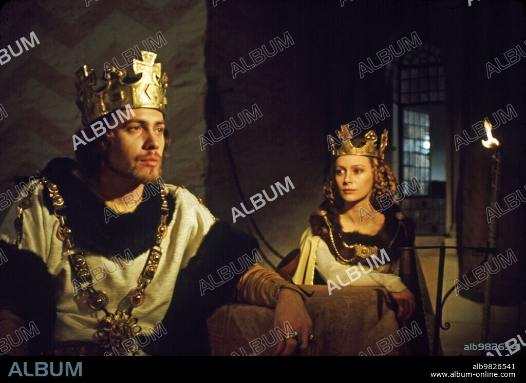 FRANCESCA ANNIS y JON FINCH en MACBETH, 1971 (THE TRAGEDY OF MACBETH), dirigida por ROMAN POLANSKI. Copyright COLUMBIA PICTURES.
