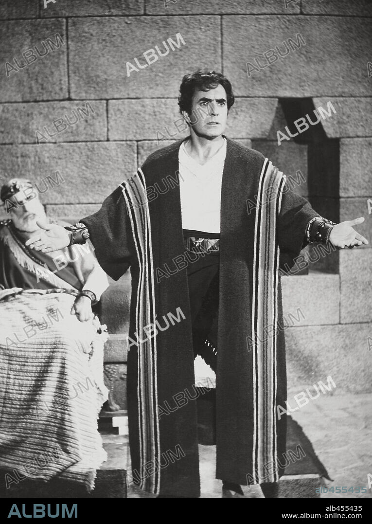TYRONE POWER en SALOMÓN Y LA REINA DE SABA, 1959 (SOLOMON AND SHEBA), dirigida por KING VIDOR. Copyright UNITED ARTISTS.