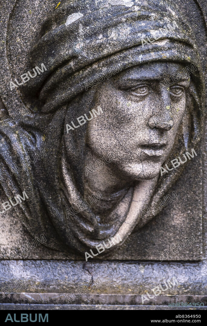 memorial tomb of Bartolome Payeras and family, Soller cemetery, Mallorca, Balearic Islands, Spain.