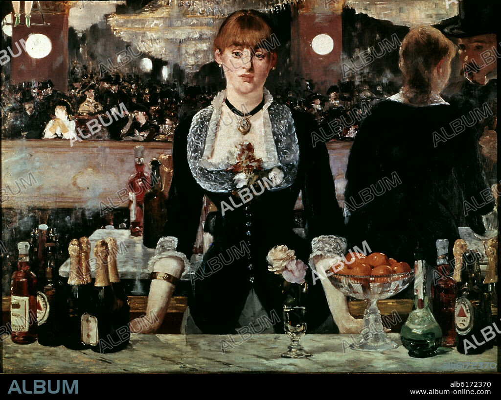 EDUARD MANET (1832-1883). A Bar at the Folies-Bergere - 1881/82 - 95,2x129,5 cm - oil on canvas.