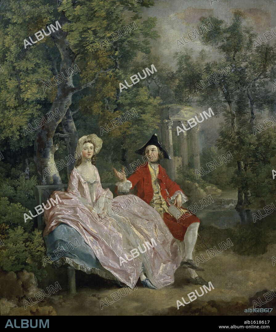 Conversation in a Park   Thomas Gainsborough (1727-1788/British)  Oil on canvas    Musee du Louvre, Paris.