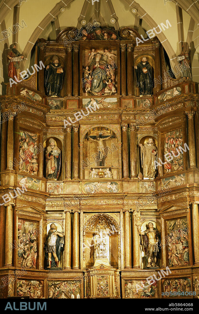 Dicastillo; Iglesia de San Emeterio y Celedonio; retablo Mayor plateresco.