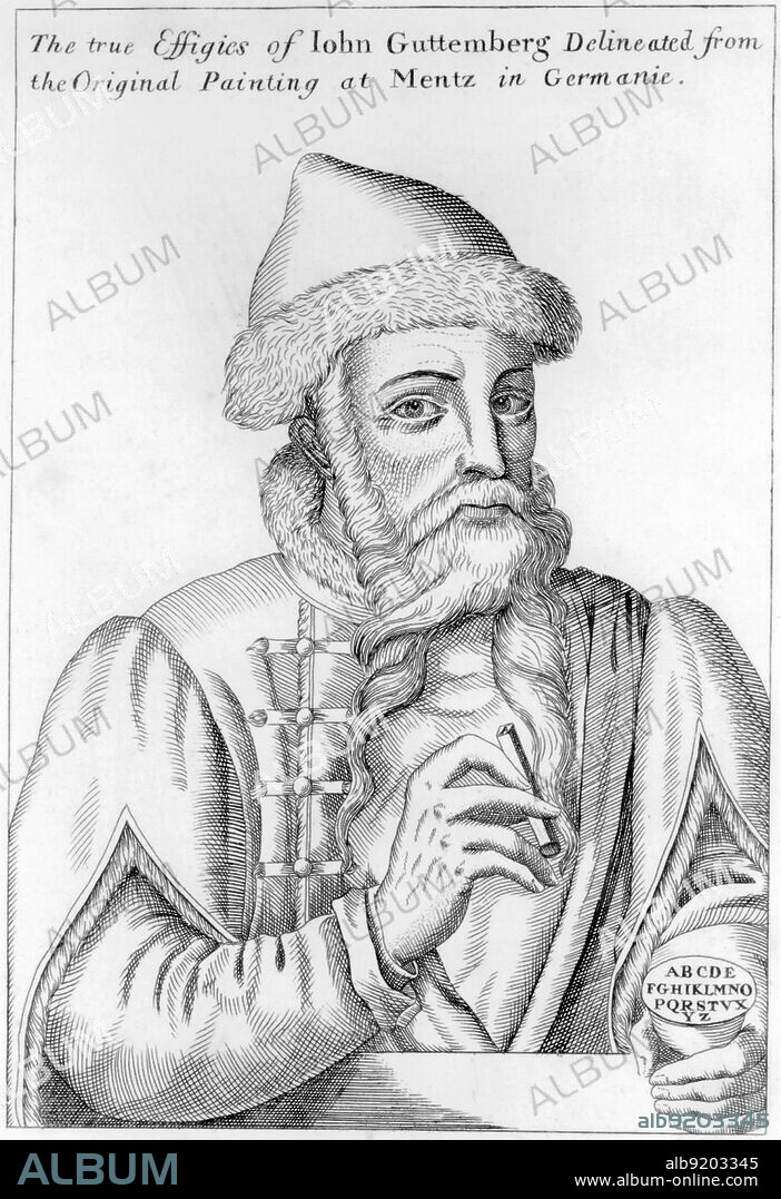 Johannes Gensfleisch zur Laden zum Gutenberg (1398-1468) was a German blacksmith, goldsmith, printer, and publisher who introduced modern book printing. His invention of mechanical movable type printing started the Printing Revolution and is widely regarded as the most important event of the modern period. It played a key role in the development of the Renaissance, Reformation, the Age of Enlightenment and the Scientific Revolution and laid the material basis for the modern knowledge-based economy and the spread of learning to the masses.
