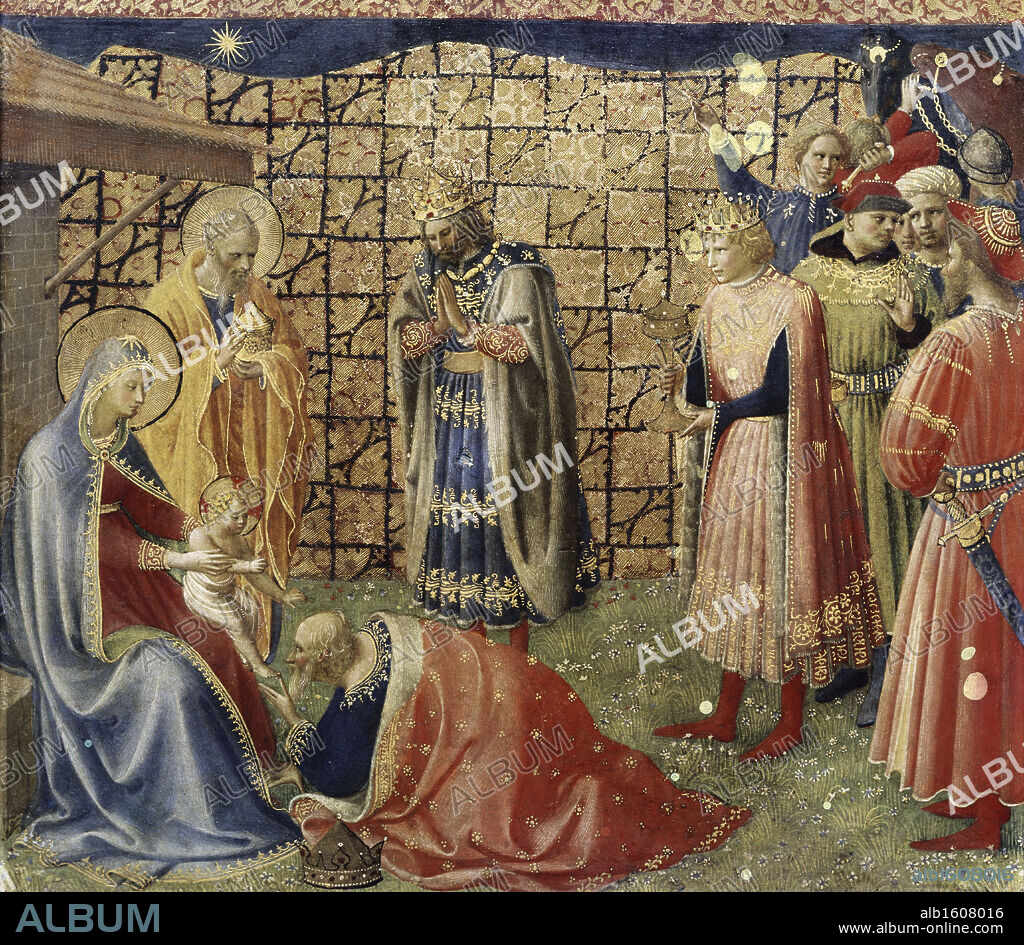Adoration of the Magi   Fra Angelico ca.(1400-1455/Italian).