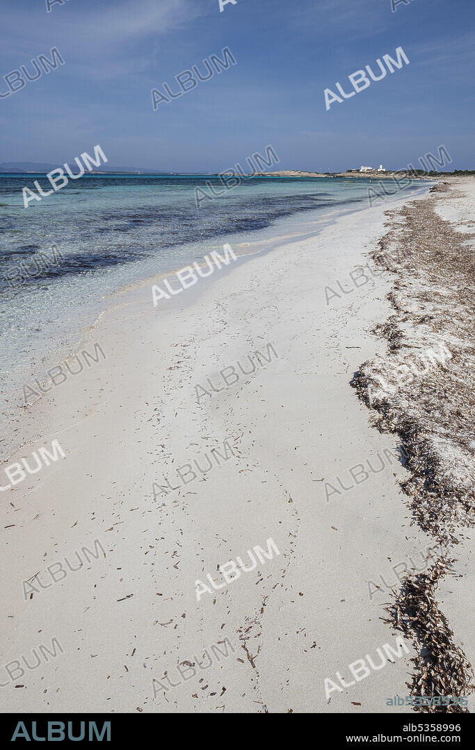 Es Cavall den Borras beachs, Formentera, Pitiusas Islands, Balearic Community, Spain.