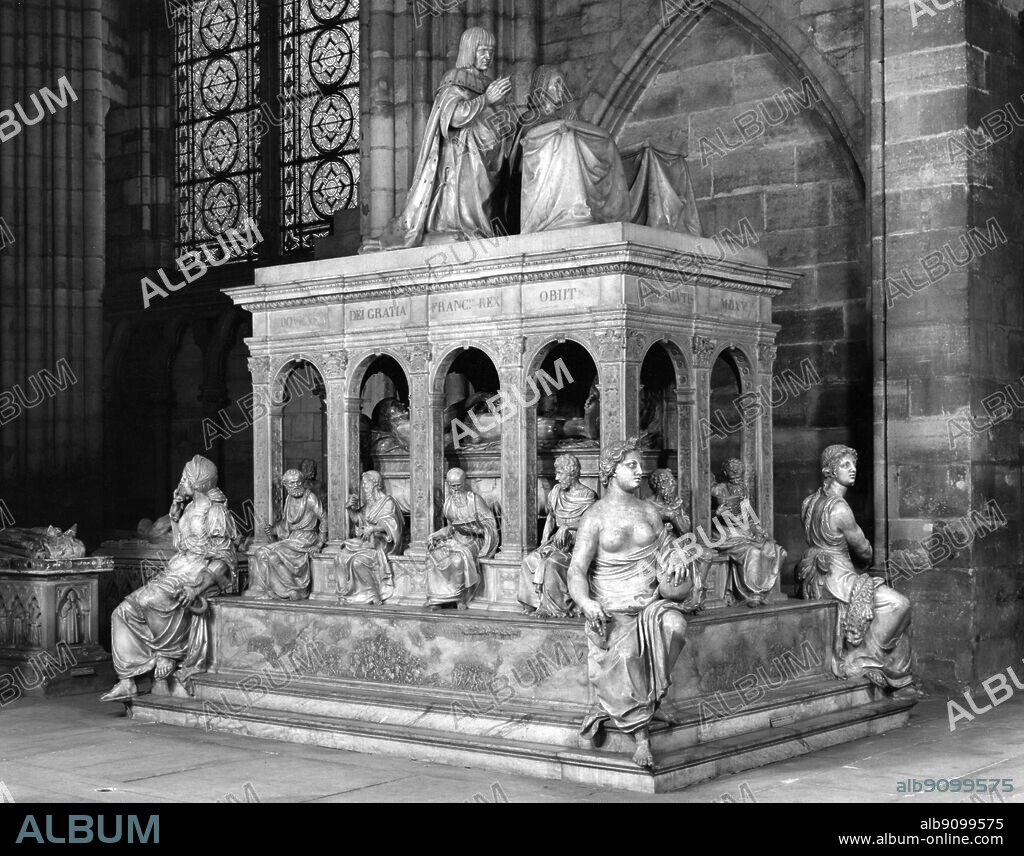 The tomb of Louis XII and Anne of Brittany at Saint Denis.