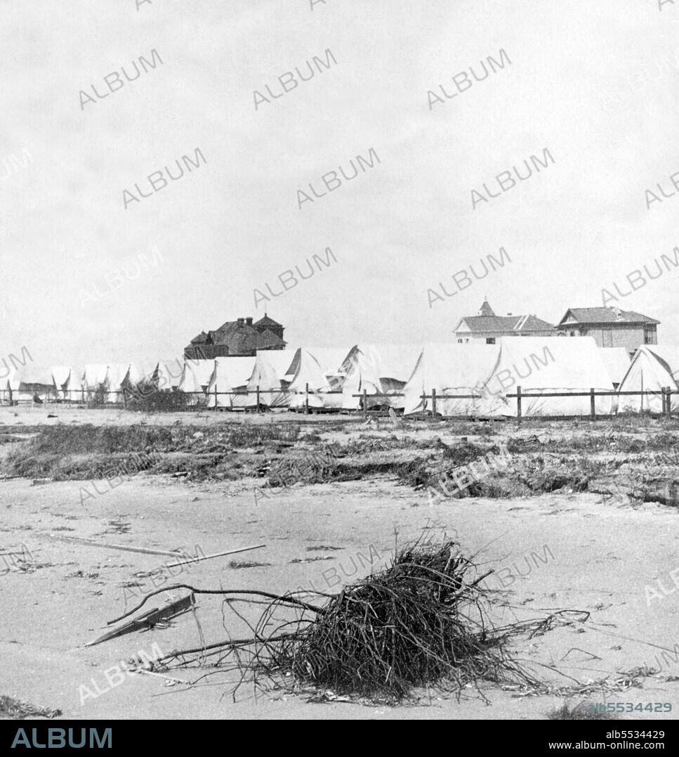 The Hurricane of 1900 made landfall on September 8, 1900, in the city of Galveston, Texas, in the United States. It had estimated winds of 145 miles per hour (233 km/h) at landfall, making it a Category 4 storm on the Saffir–Simpson Hurricane Scale. It was the deadliest hurricane in US history. The hurricane caused great loss of life with the estimated death toll between 6,000 and 12,000 individuals; the number most cited in official reports is 8,000, giving the storm the third-highest number of deaths or injuries of any Atlantic hurricane, after the Great Hurricane of 1780 and 1998's Hurricane Mitch. The Galveston Hurricane of 1900 is the deadliest natural disaster ever to strike the United States. The hurricane occurred before the practice of assigning official code names to tropical storms was instituted, and thus it is commonly referred to under a variety of descriptive names. Typical names for the storm include the Galveston Hurricane of 1900, the Great Galveston Hurricane, and, especially in older documents, the Galveston Flood. It is often referred to by Galveston locals as The Great Storm or The 1900 Storm.
