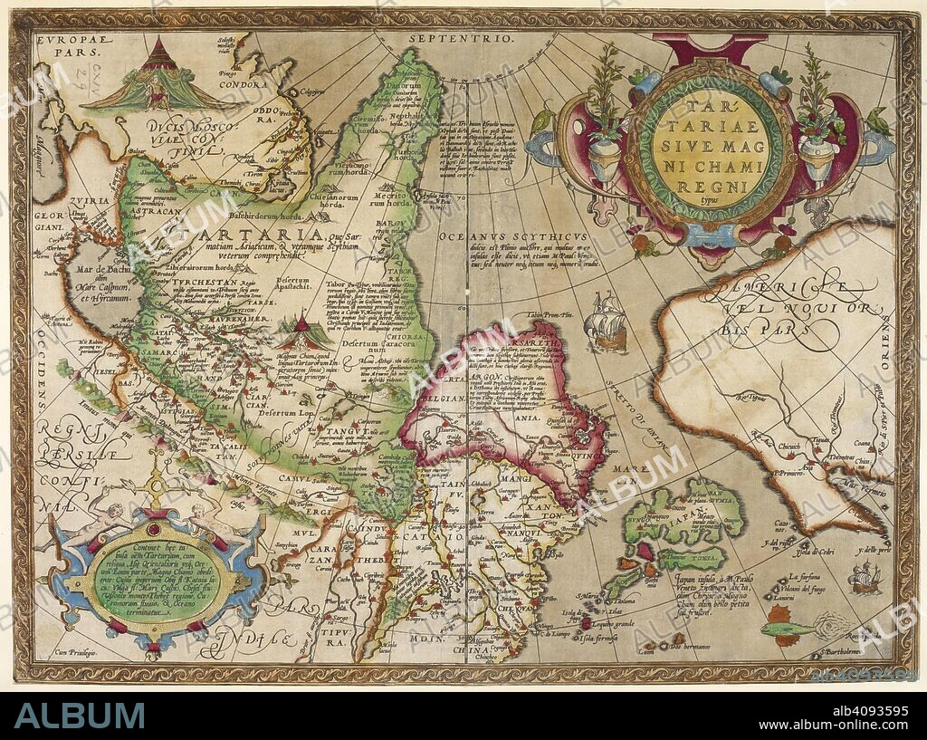 A map of Tartary. Tartarie sive Magni Chami Regni typus. 1606. Source: Maps K.Top.114.(29).