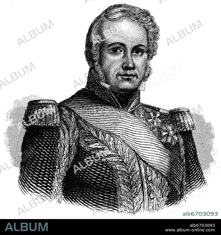 Nicolas-Joseph Marquis Maison, 19. Dezember 1770 in Épinay-sur-Seine bei Saint-Denis - 13. Februar 1840, französischer General, Marschall von Frankreich, Staatsmann, Außen- und Kriegsminister.