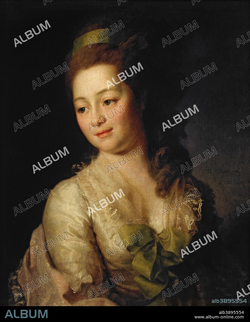 DMITRY LEVITZKY. Portrait of Maria Dyakova. Date/Period: 1778. Painting. Oil on canvas. Height: 61 cm (24 in); Width: 50 cm (19.6 in).