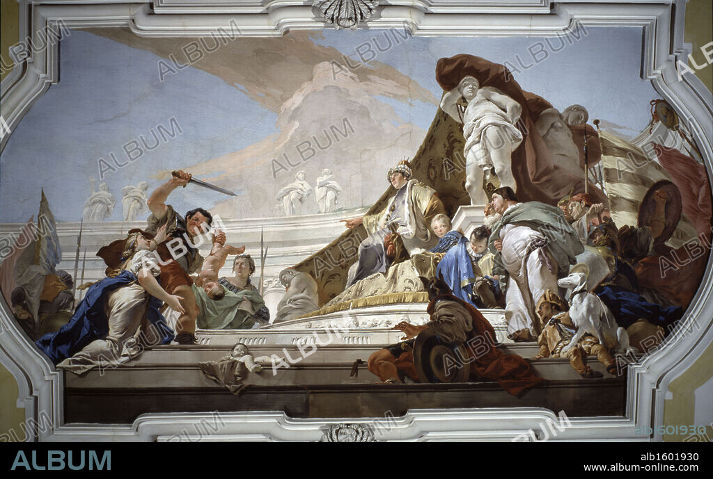 GIAMBATTISTA TIEPOLO. Judgement of Solomon  Giovanni Battista Tiepolo  1696-1770  Italian  Archbishopric, Udine, Venetia, Italy.