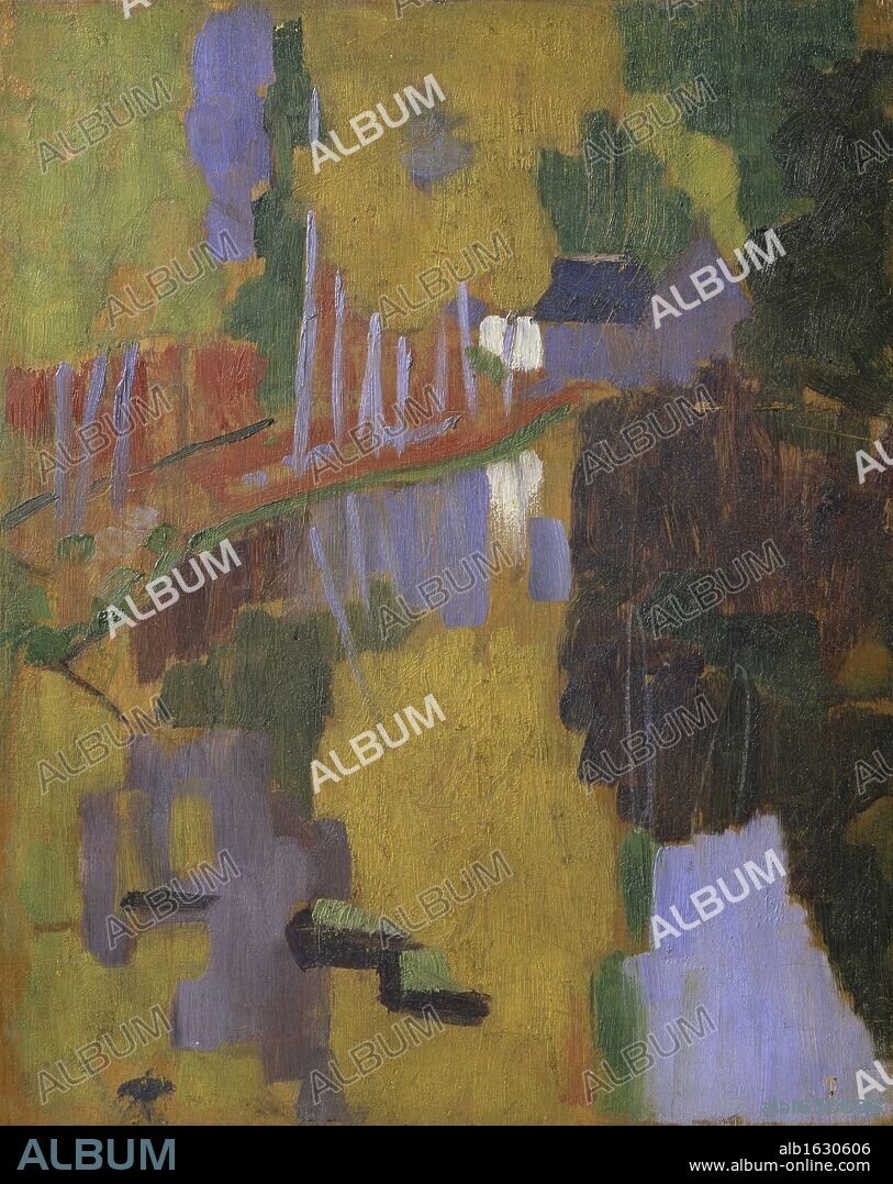 PAUL SÉRUSIER. The Talisman  1888  Paul Serusier (1864-1927/French)  Musee d'Orsay, Paris.