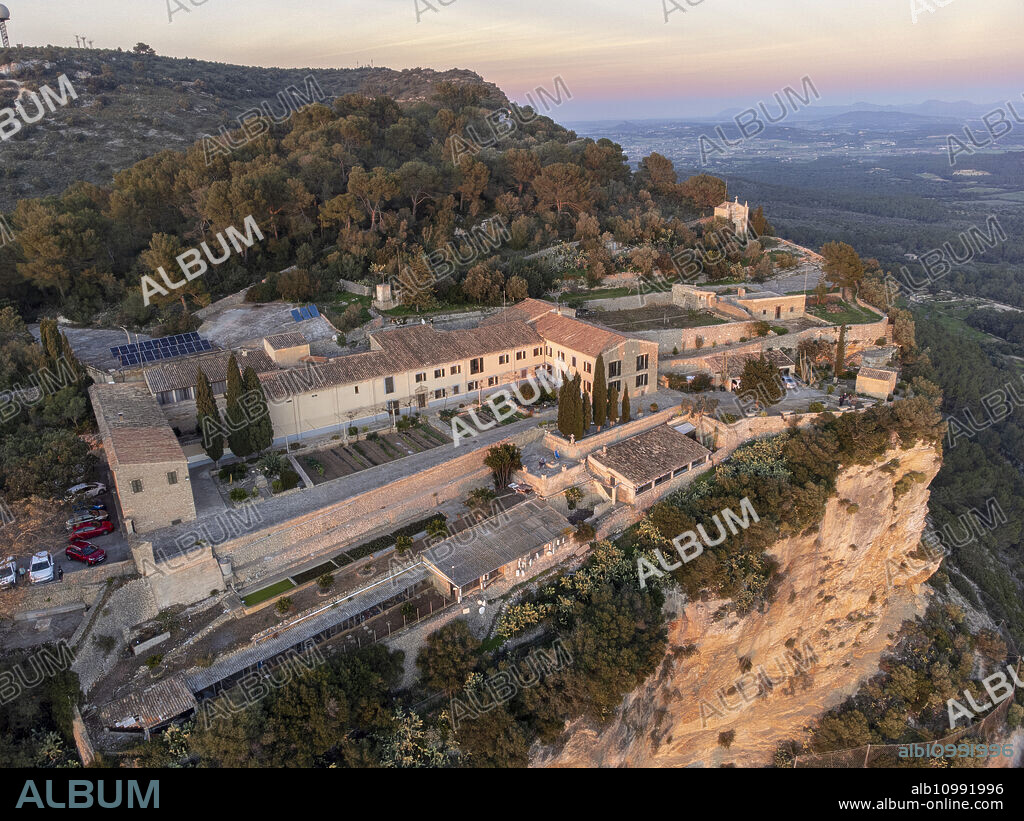 sanctuari Sant Honorat, Puig de Cura, Algaida-Llucmajor, Majorca, Balearic Islands, Spain.