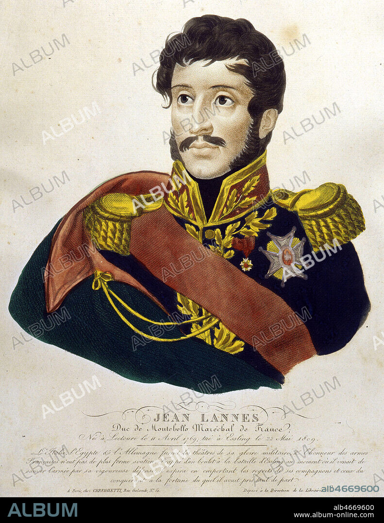 Portrait de Jean LANNES (1769-1809) realise au debut du 19eme s. Credit : Coll. Jonas/KHARBINE-TAPABOR.