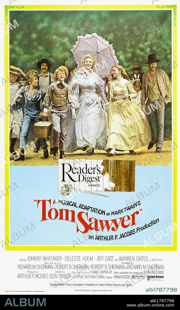 Poster of TOM SAWYER, 1973, directed by DON TAYLOR. Copyright UNITED ARTISTS.