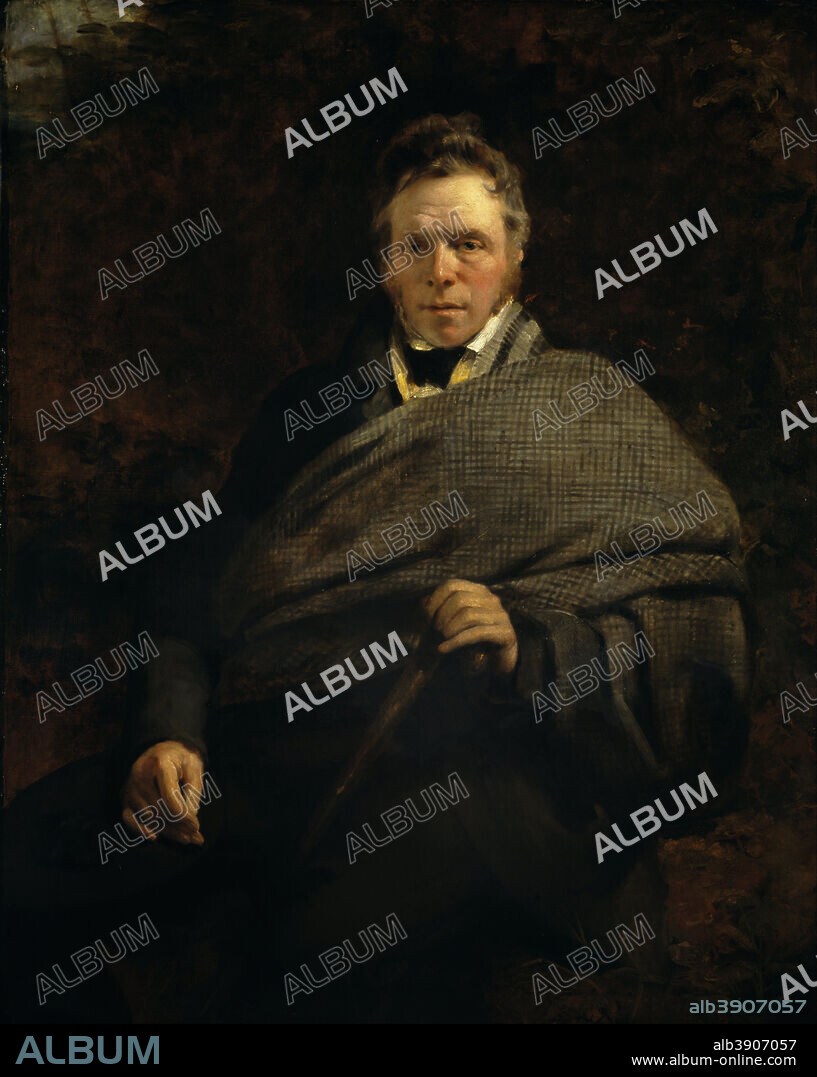 SIR JOHN WATSON GORDON. James Hogg, 1770 - 1835. Poet; 'The Ettrick Shepherd'. Date/Period: 1830. Painting. Oil on canvas. Height: 1,270 mm (50 in); Width: 1,016 mm (40 in).